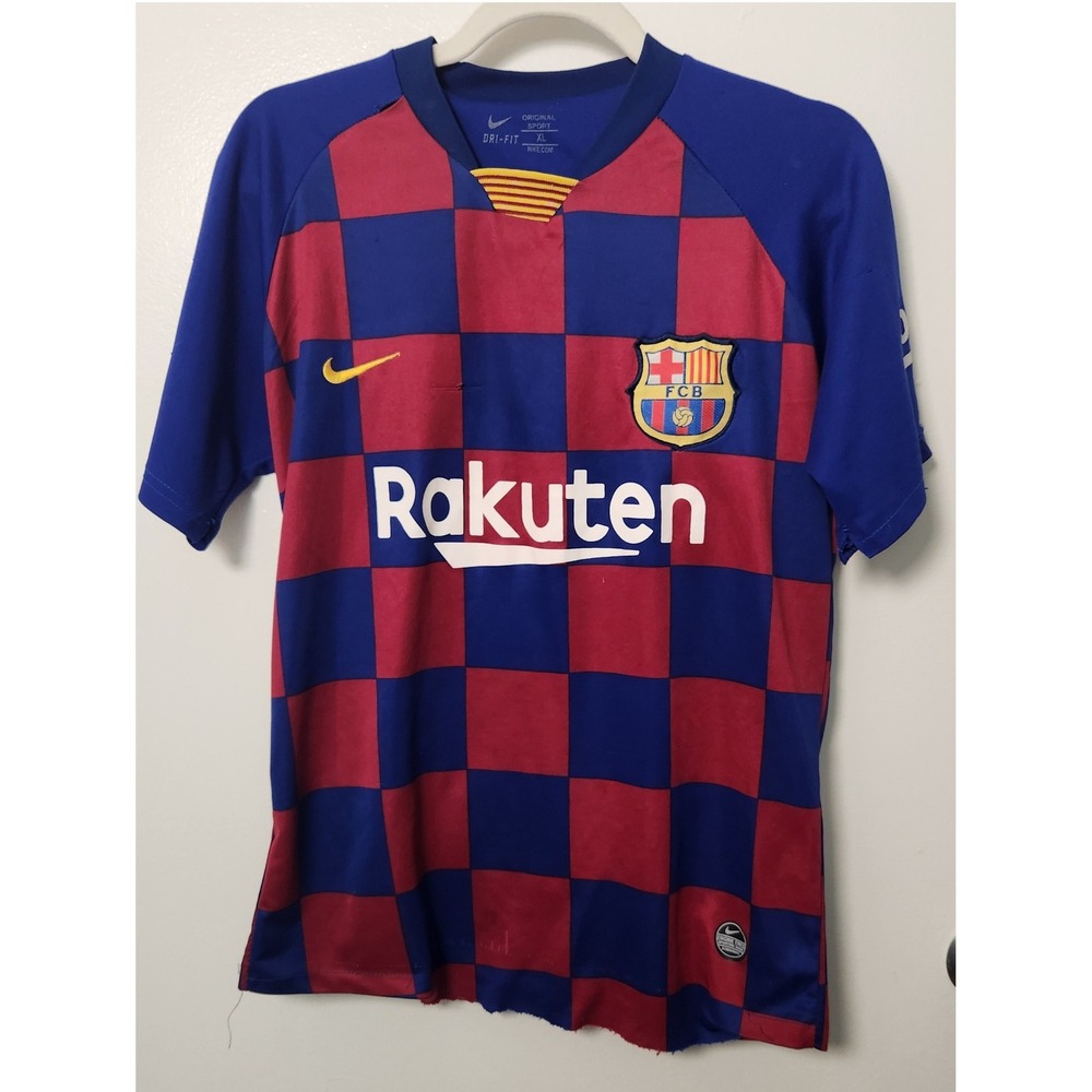 Nike Dri-Fit Boys XL Griezmann 17 FC Barcelona Home FCB Rakuten Football